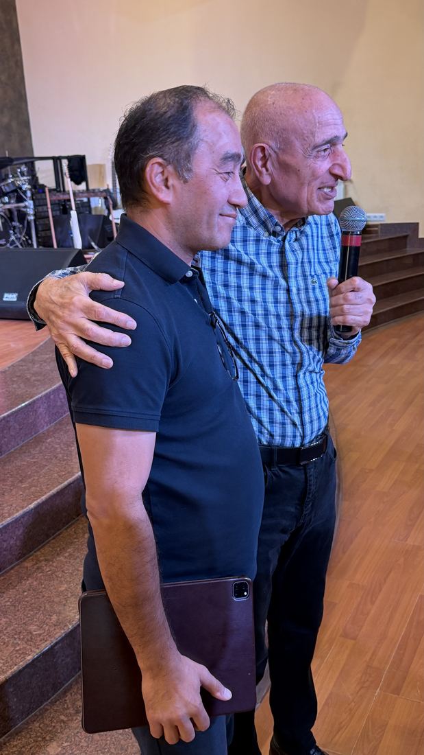 Akop with Pastor Raphael